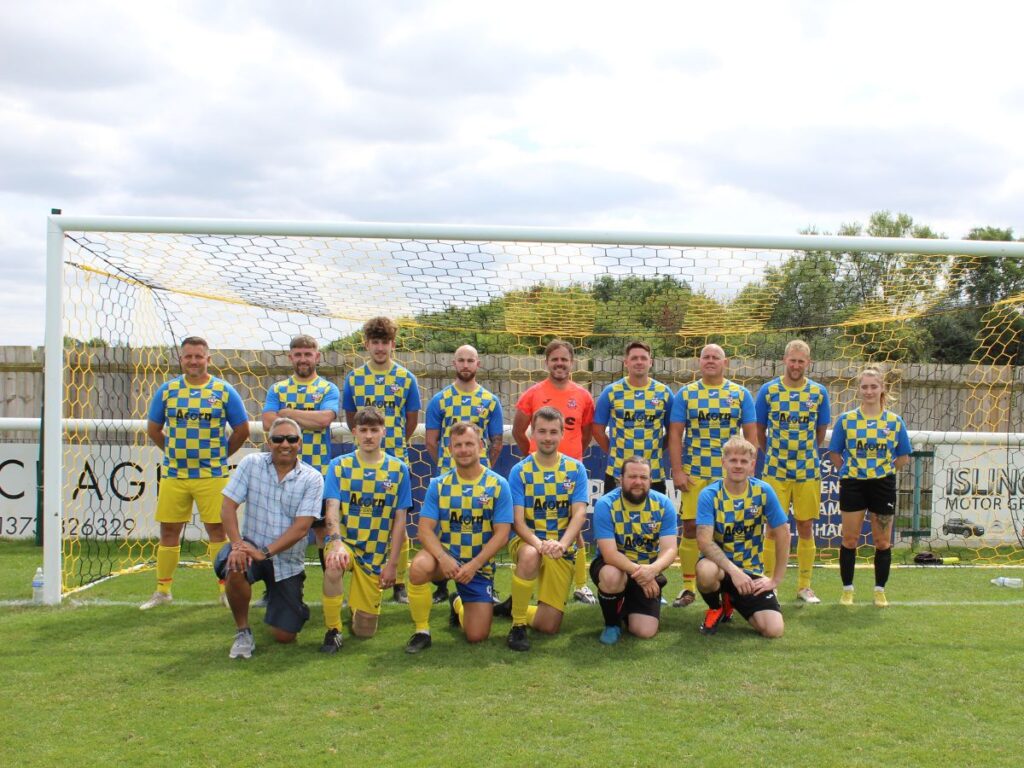 Mark and his team at the Selwood Housing charity football match for Families Out Loud