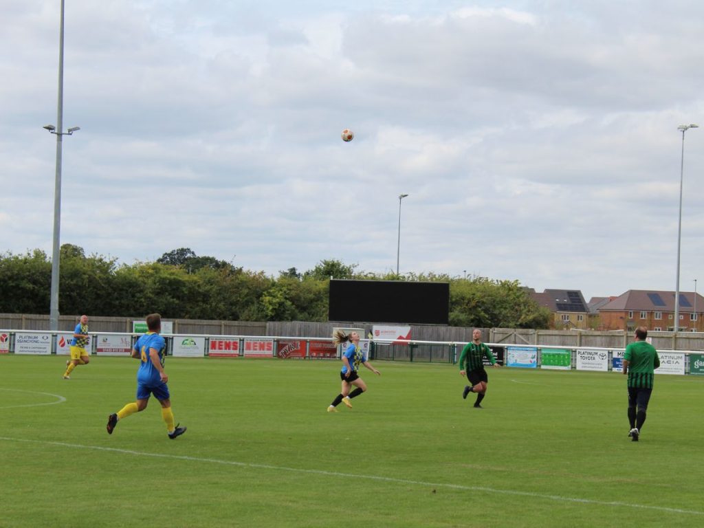 Some of the players at the Selwood Housing charity football match for Families Out Loud