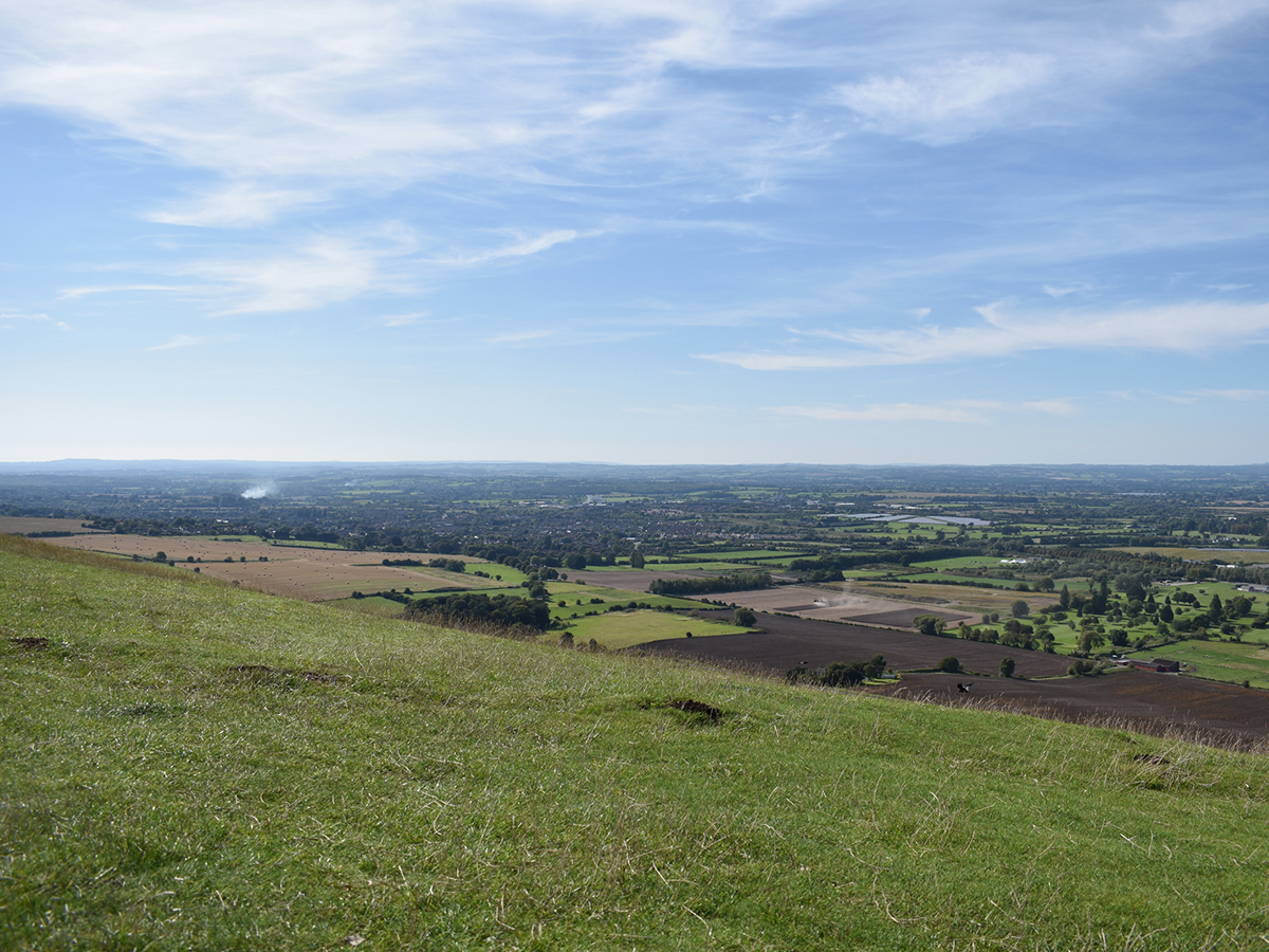 Views over Wiltshire landscape near Westbury